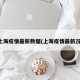 上海疫情最新数据(上海疫情最新况)